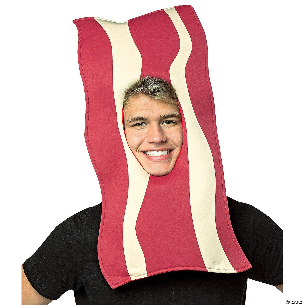 Adult Bacon Mask – Funny Food Halloween Costume Accessory Prop