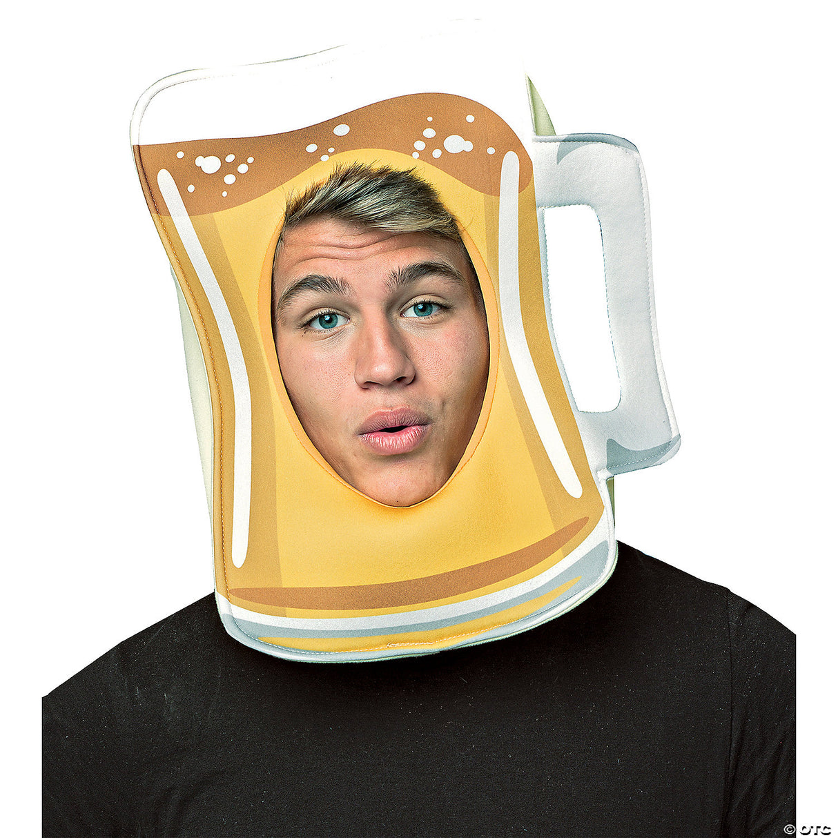 Adult Beer Mug Mask – Funny Food Halloween Costume Accessory Prop