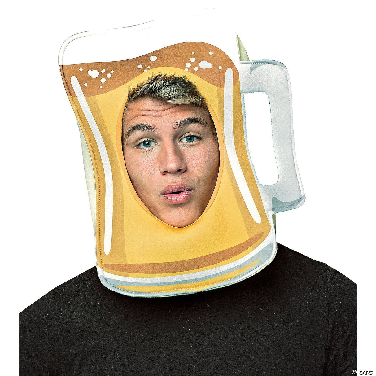 Adult Beer Mug Mask – Funny Food Halloween Costume Accessory Prop