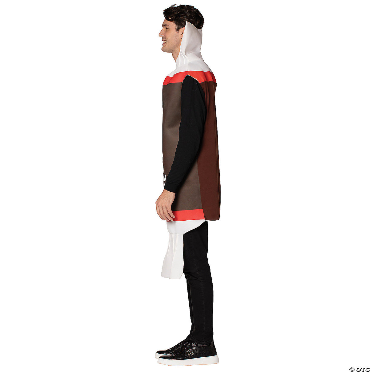 Adults Tootsie Roll Tunic Costume – Funny Candy Halloween Cosplay Party Outfit