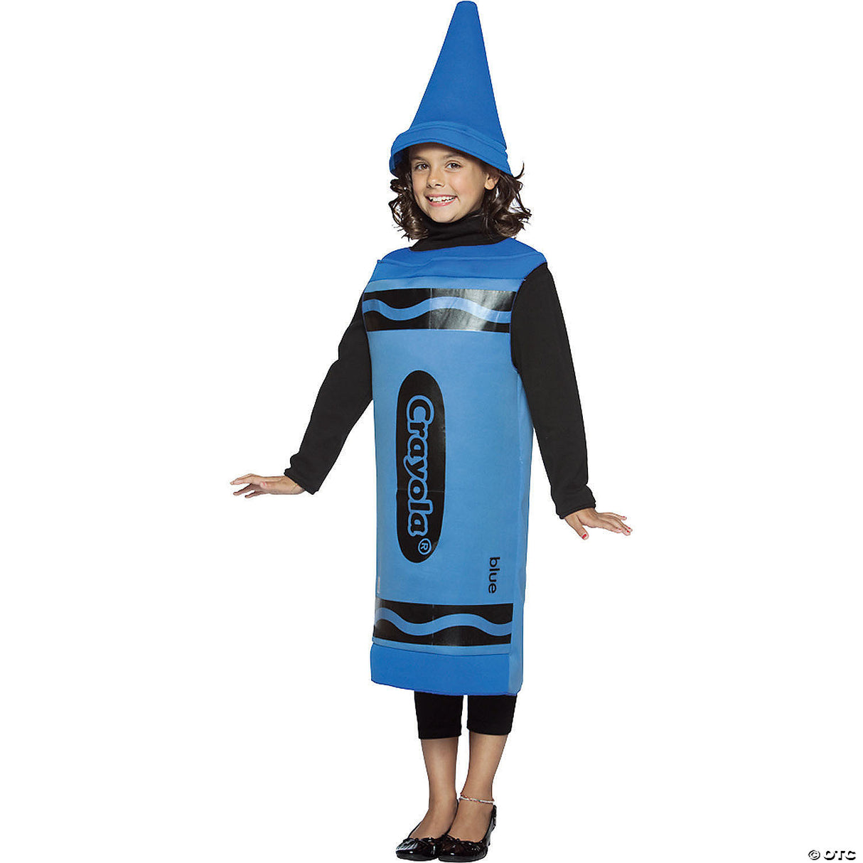 CRAYOLA CHILD BLUE 7-10 - Halloween Costume Cosplay & Party Outfit For Kids