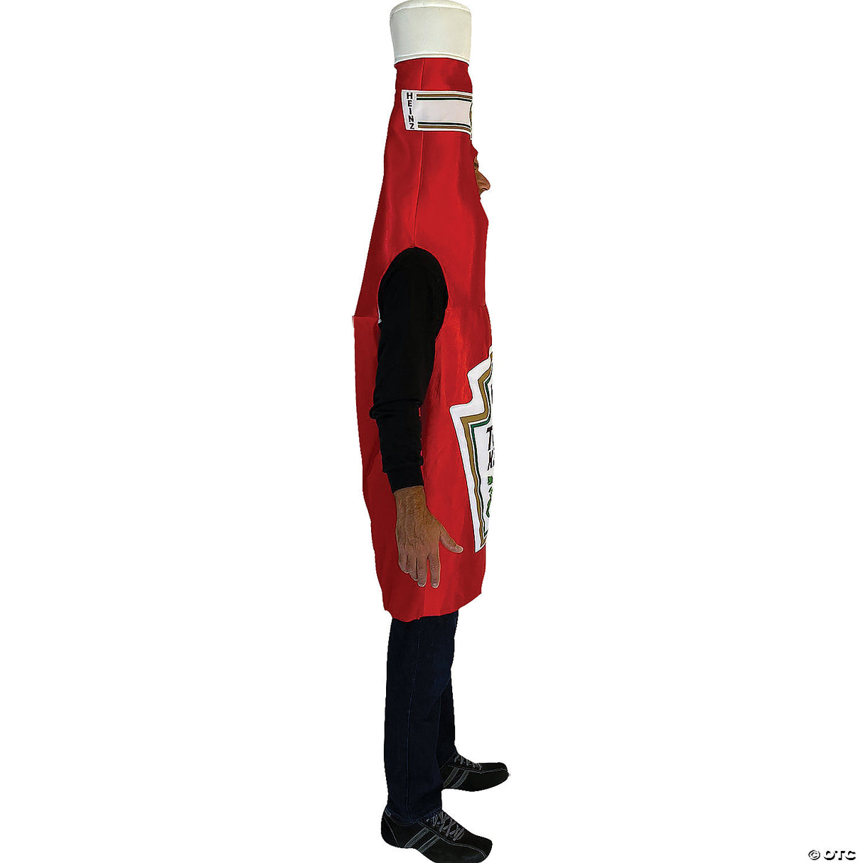 Adults Classic Heinz™ Ketchup Bottle Costume Funny Food Halloween Cosplay Outfit