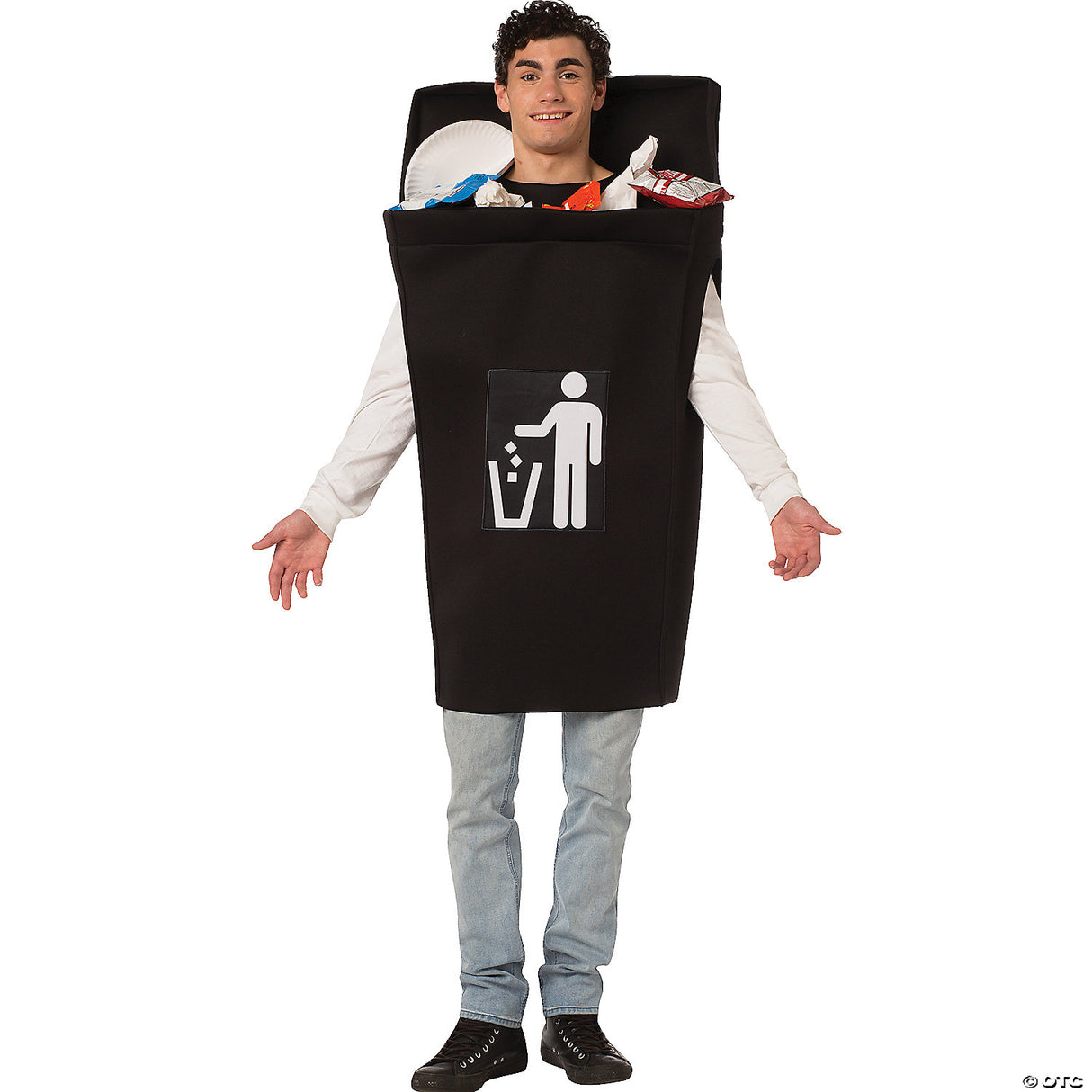 Adults Trash Can Adults Trash Can Costume – Funny Garbage Bin Halloween Cosplay