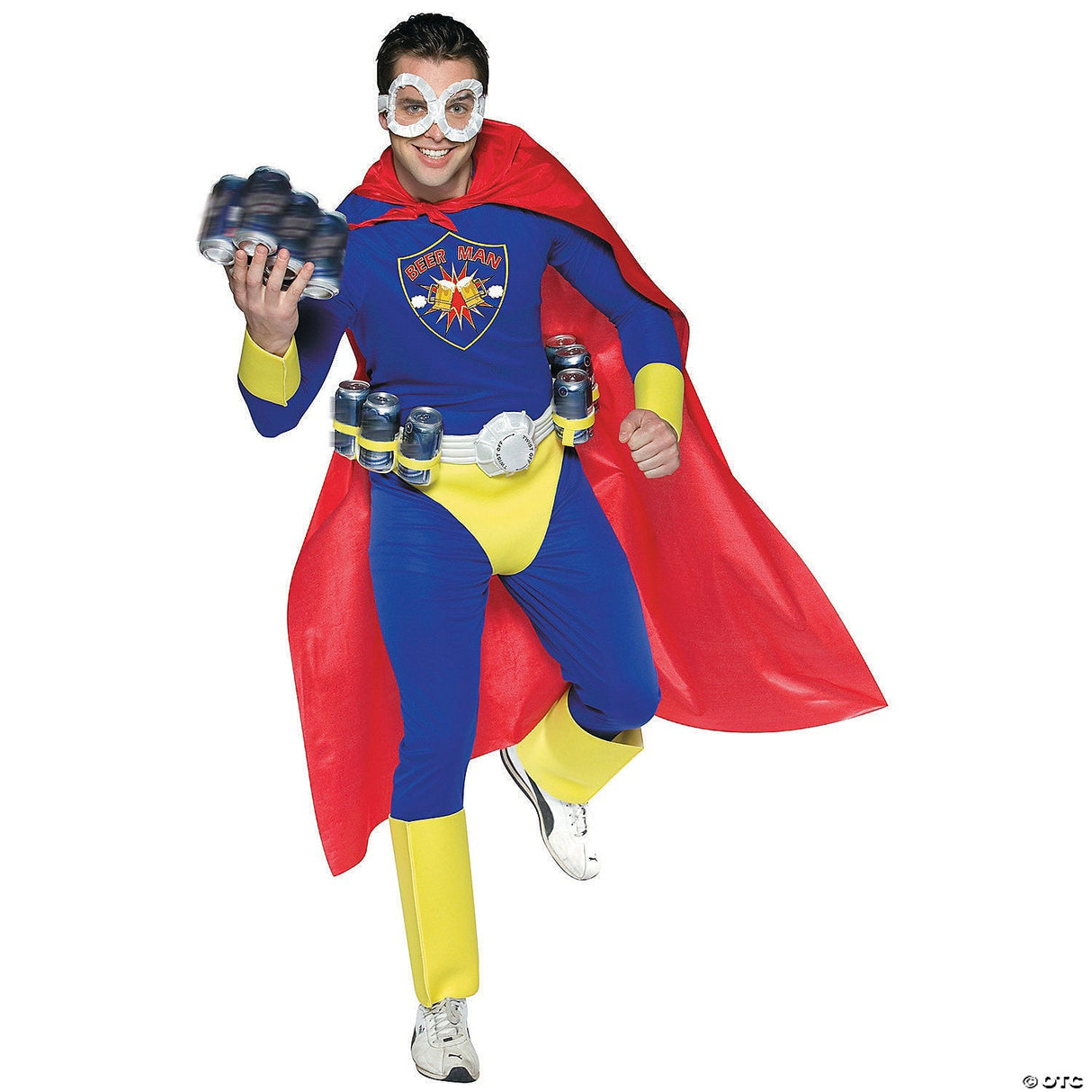 Men's Beer Man Costume - Standard - Adult Halloween Costume Accessory Party Dres