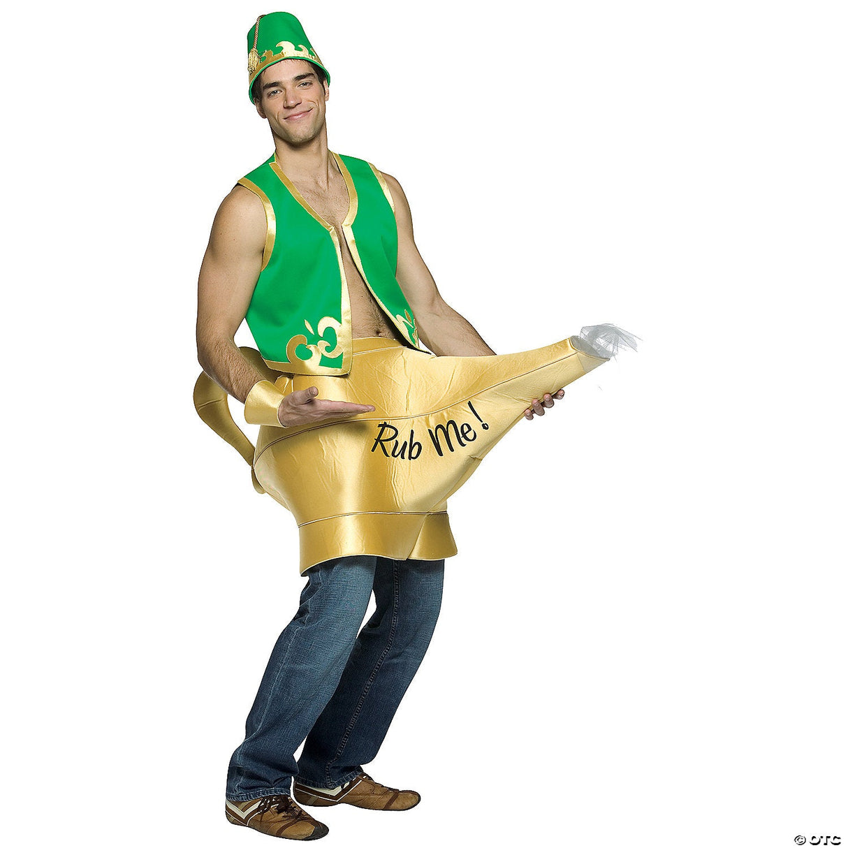 Men's Genie In The Lamp Costume - Funny Halloween Costume Adult Cosplay Party Ou