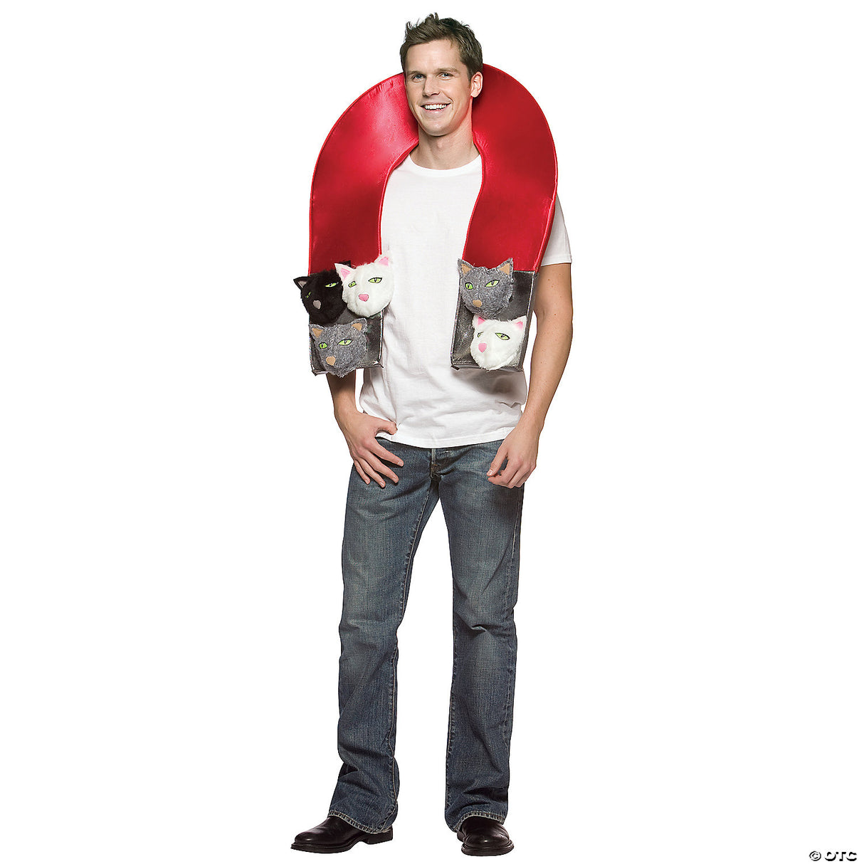 Pussy Magnet Adult Costume – Funny Gag Halloween Cosplay Party Outfit