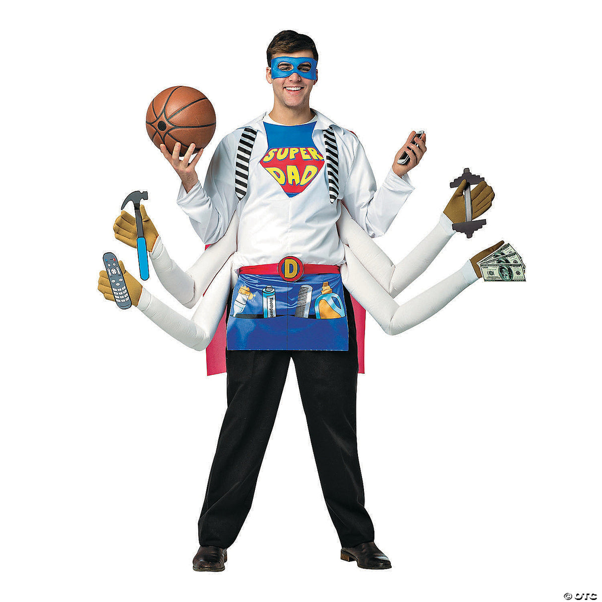 Men's Super Dad Costume - Funny Halloween Costume Adult Cosplay Party Outfit