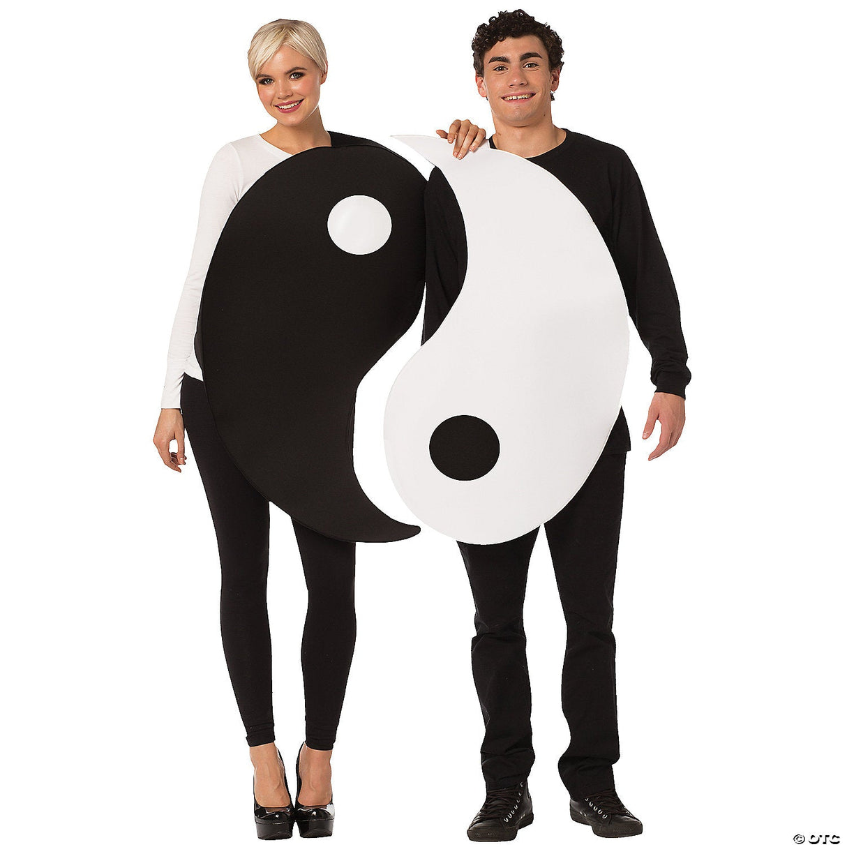 Adult Yin Yang Couples Funny Couples Halloween Costumes Accessory Party Cosplay