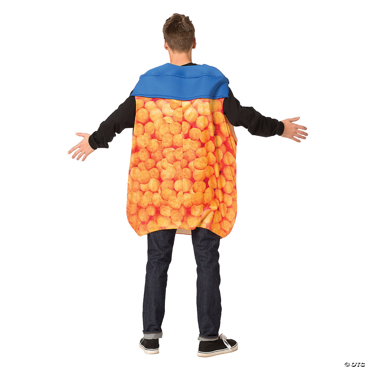 Adults Cheeseballs Costume – Funny Snack Food Halloween Cosplay Party Outfit
