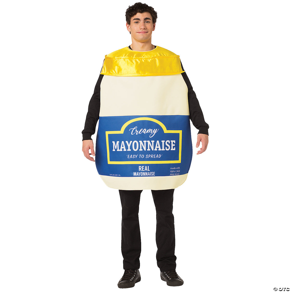 Adults Mayonnaise Costume – Funny Condiment Halloween Cosplay Party Outfit