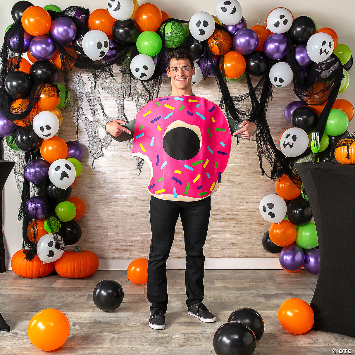 Adults Doughnut Costume – Funny Dessert Halloween Cosplay Party Outfit