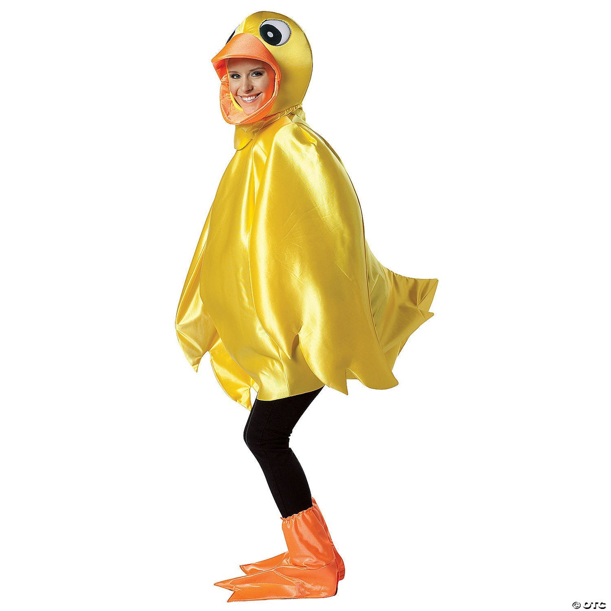 Adult Yellow Ducky Costume – Animal Mascot Halloween Cosplay Party Outfit