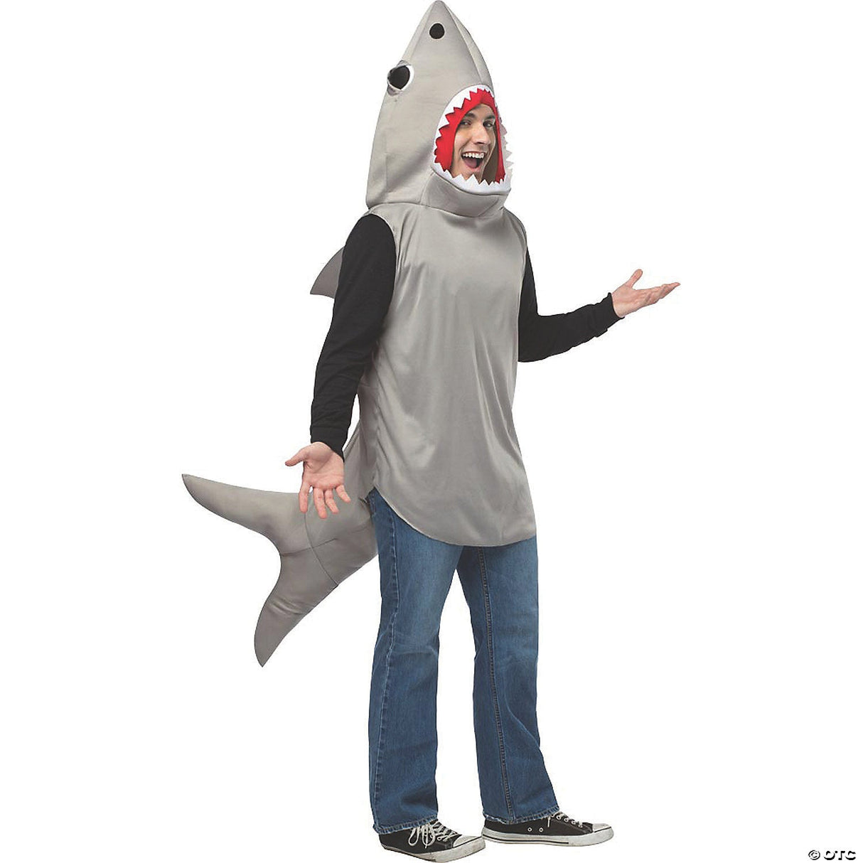 Men's Sand Shark Costume - Scary Halloween Costume Adult Outfit Cosplay Party Ev