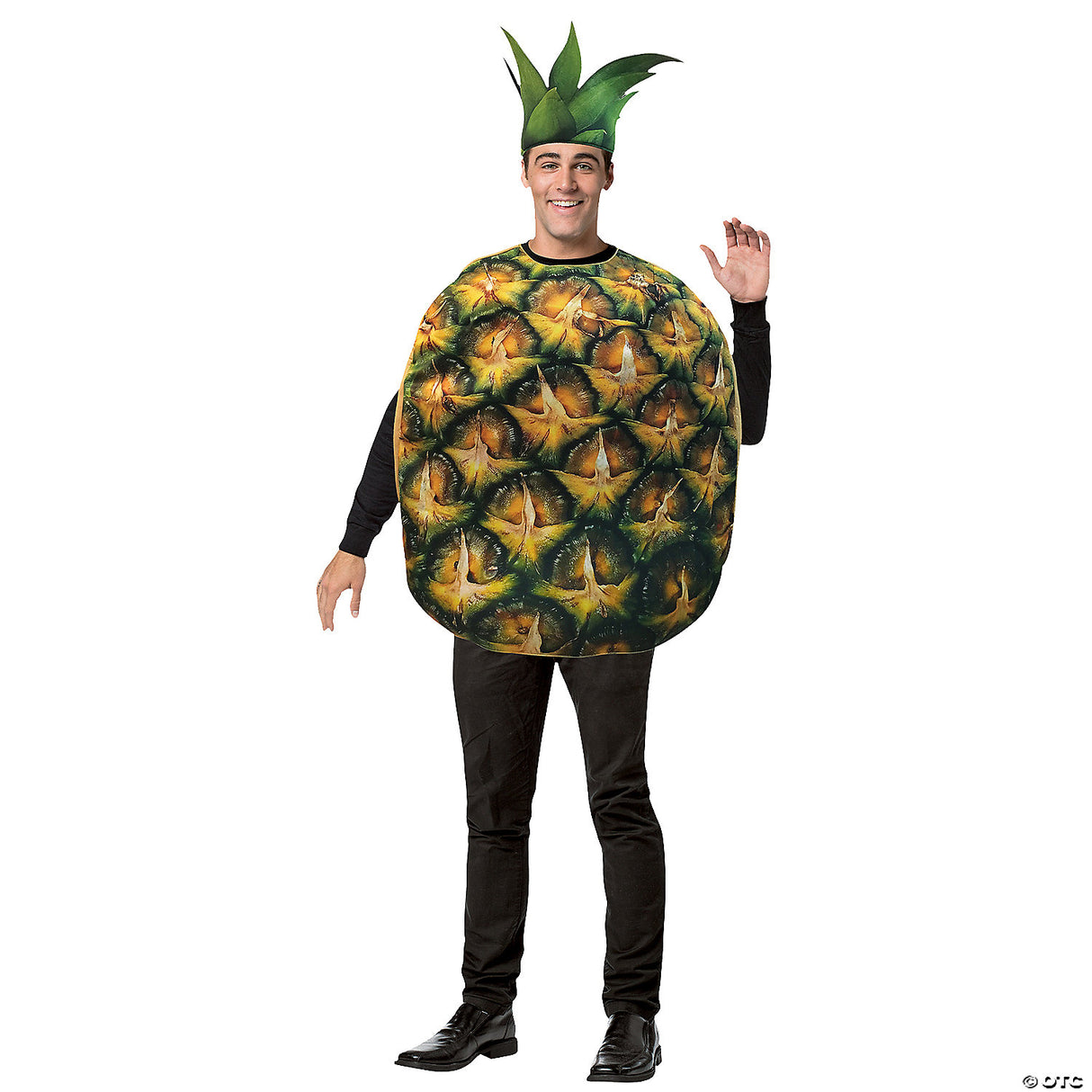 Adults Pineapple Costume – Funny Tropical Fruit Halloween Cosplay Party Outfit