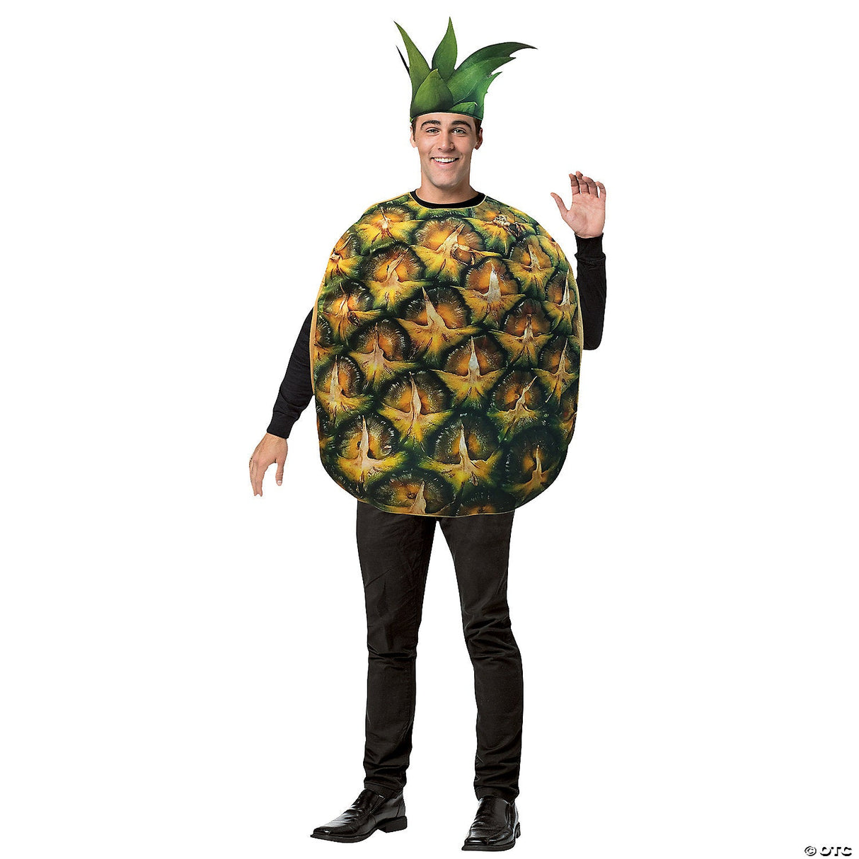 Adults Pineapple Costume – Funny Tropical Fruit Halloween Cosplay Party Outfit