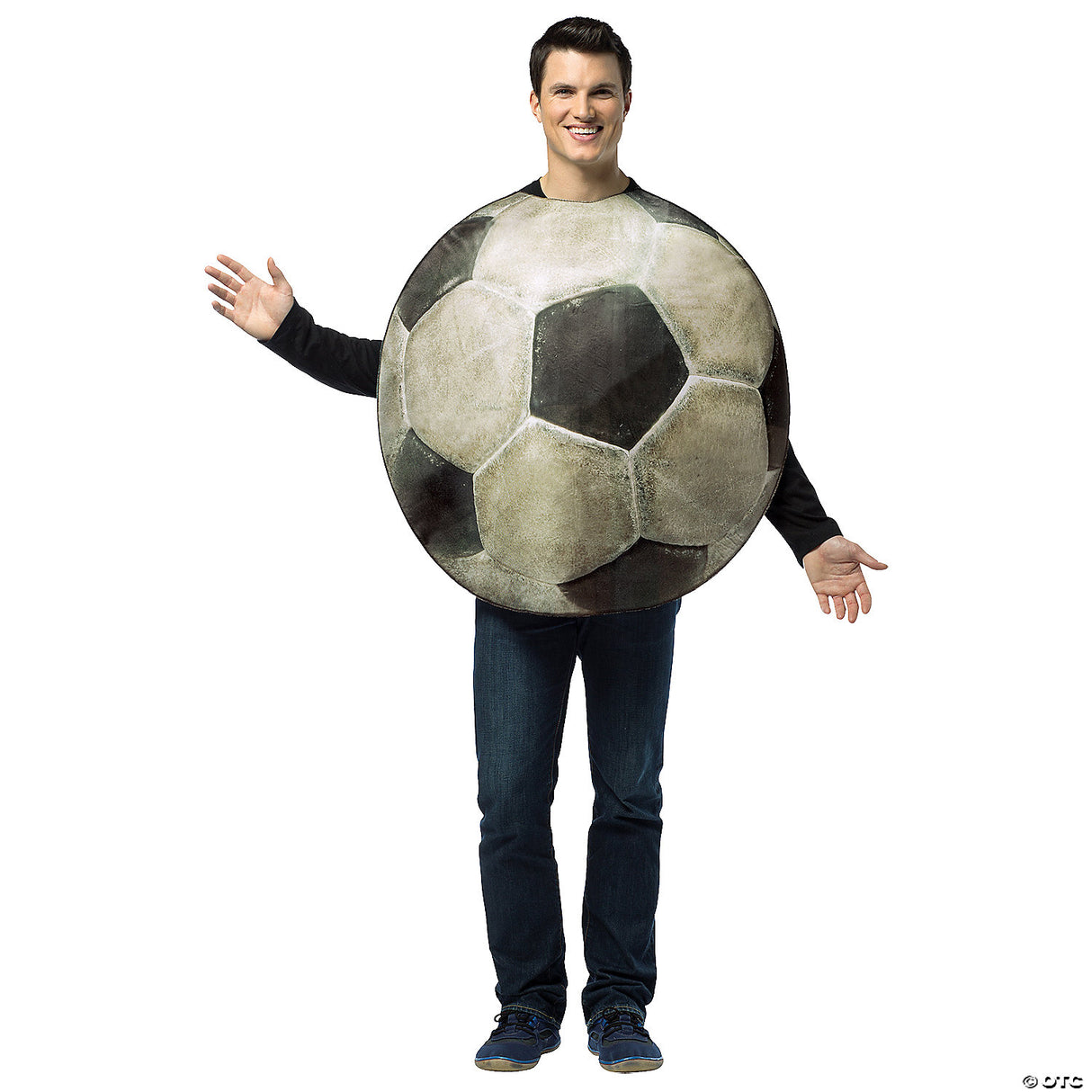 Men's Soccer Ball Costume - Adult Halloween Costume Accessory Party Dress Up