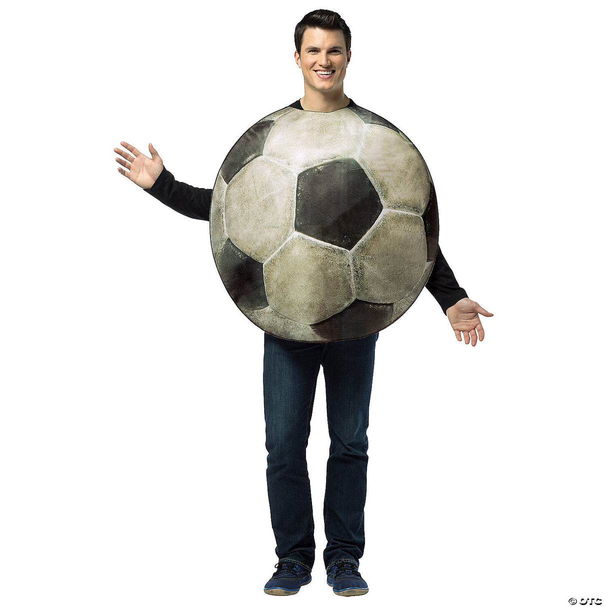 Men's Soccer Ball Costume - Adult Halloween Costume Accessory Party Dress Up