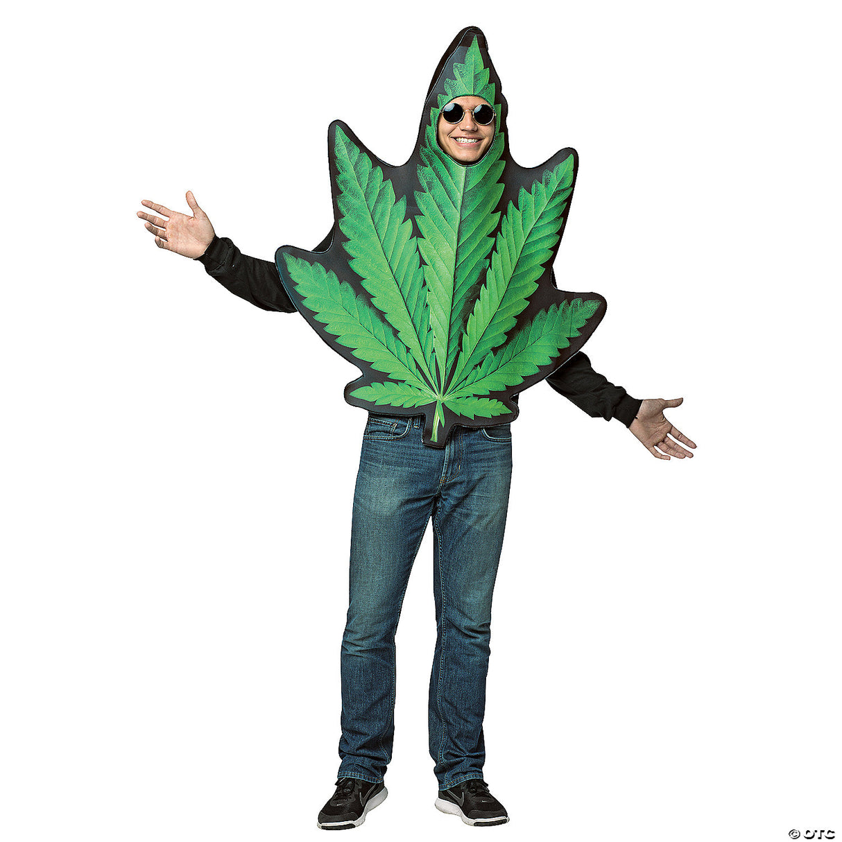 Men's Pot Leaf Costume - Adult Halloween Costume Accessory Party Dress Up