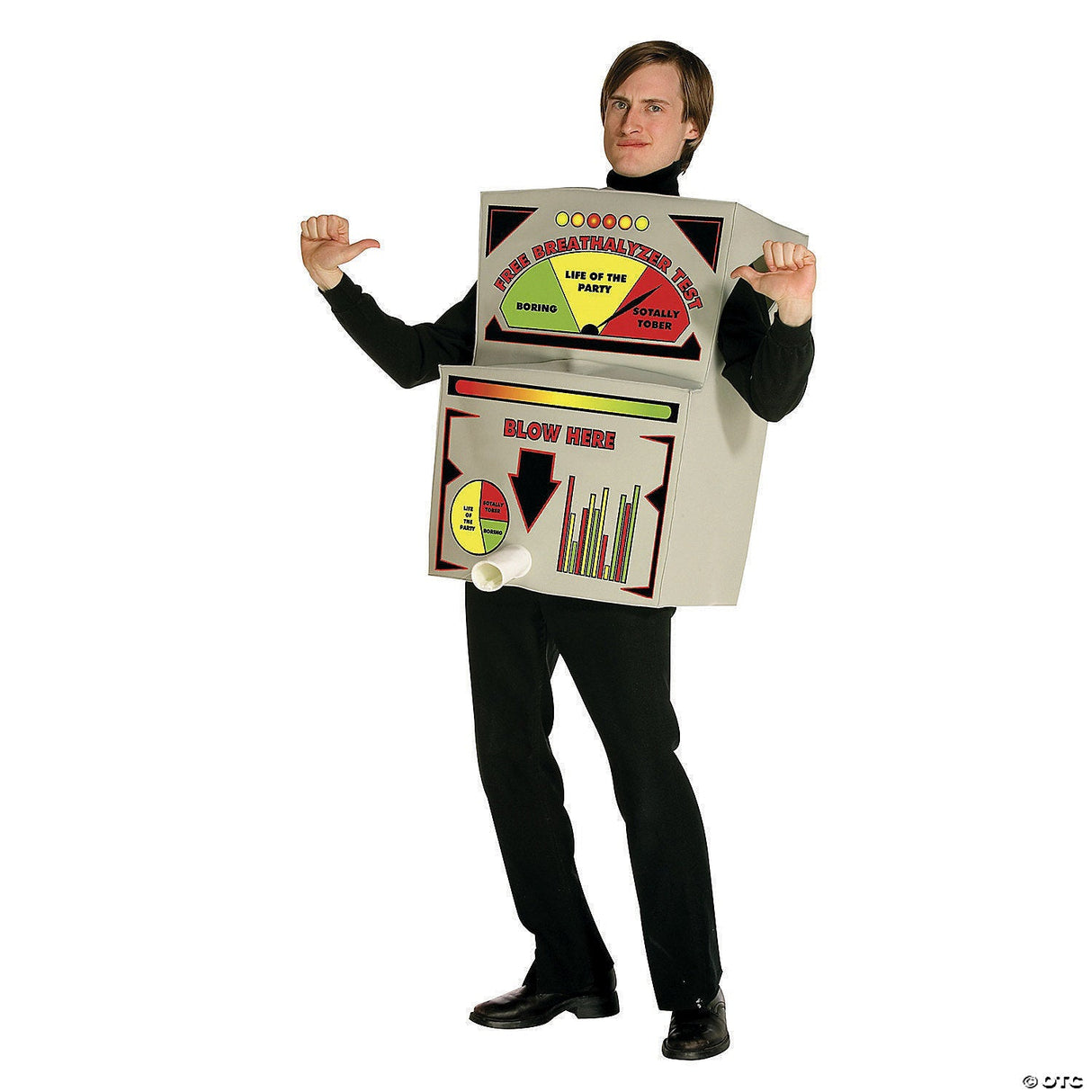 Men's Breathalyzer Costume - Adult Halloween Costume Accessory Party Dress Up