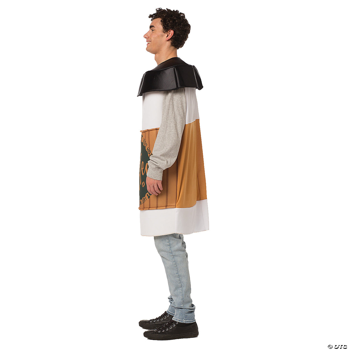 Adults Coffee 2 Go Costume – Funny Drink Cup Halloween Cosplay Party Outfit