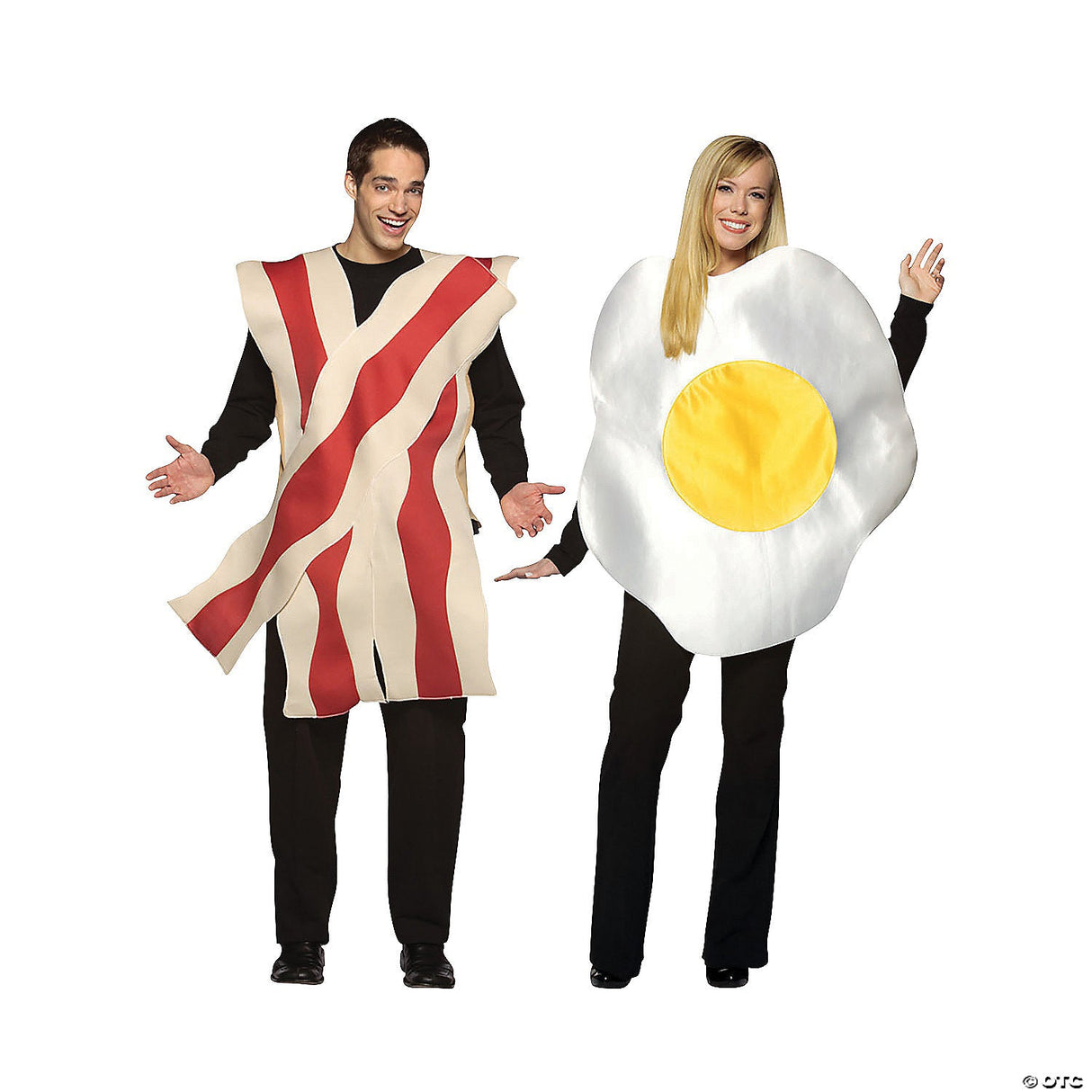 Adult Bacon & Egg Funny Couples Halloween Costumes Accessory Party Cosplay