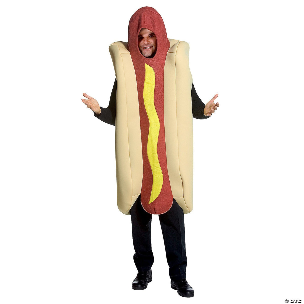 Adults Hot Dog Costume – Funny Food Halloween Cosplay Party Outfit