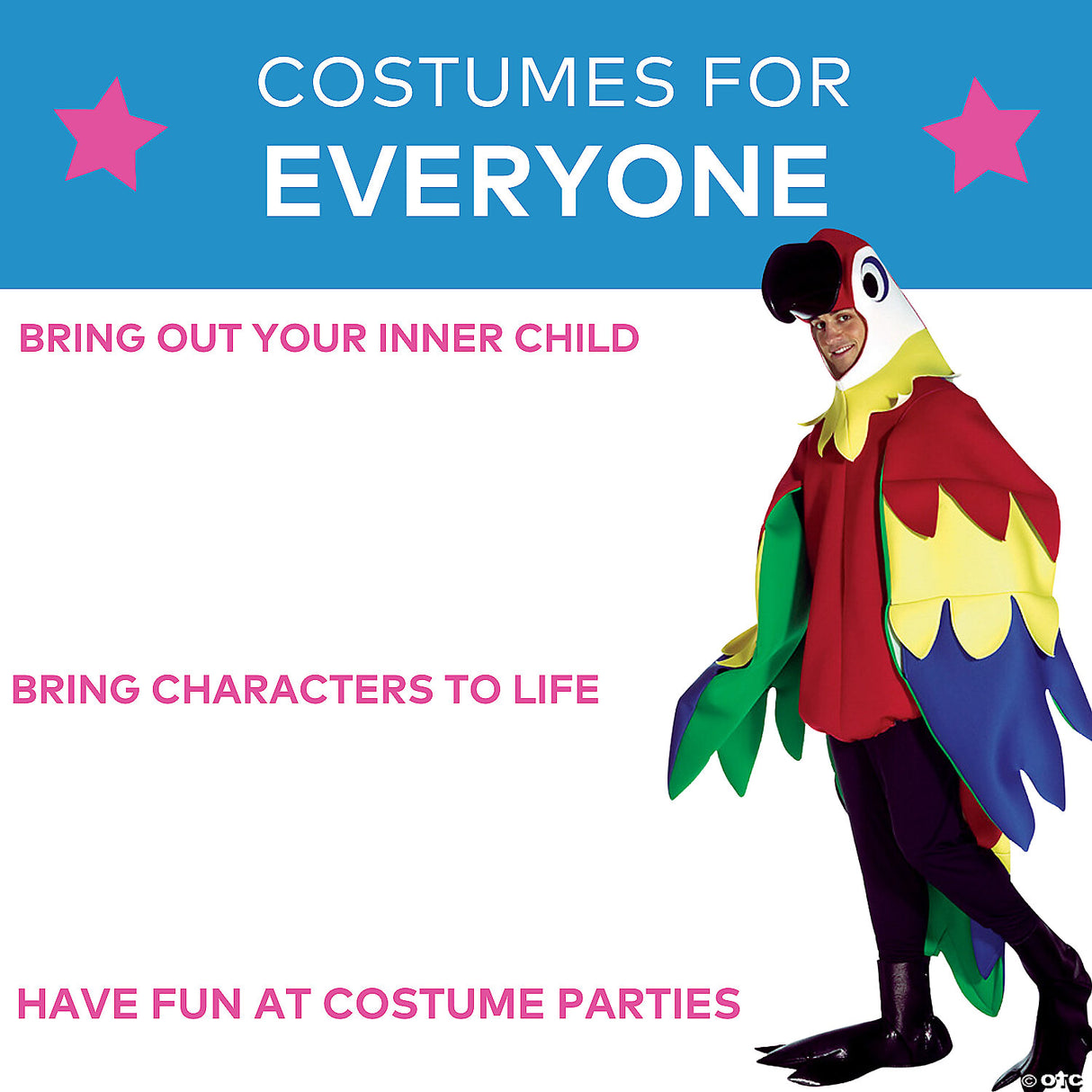 Adults Parrot Costume – Funny Tropical Bird Halloween Cosplay Party Outfit