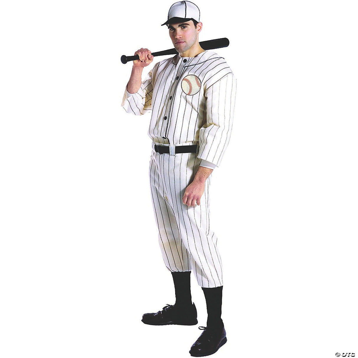Men's Old Tyme Baseball Player Costume - Standard - Adult Halloween Costume Acce