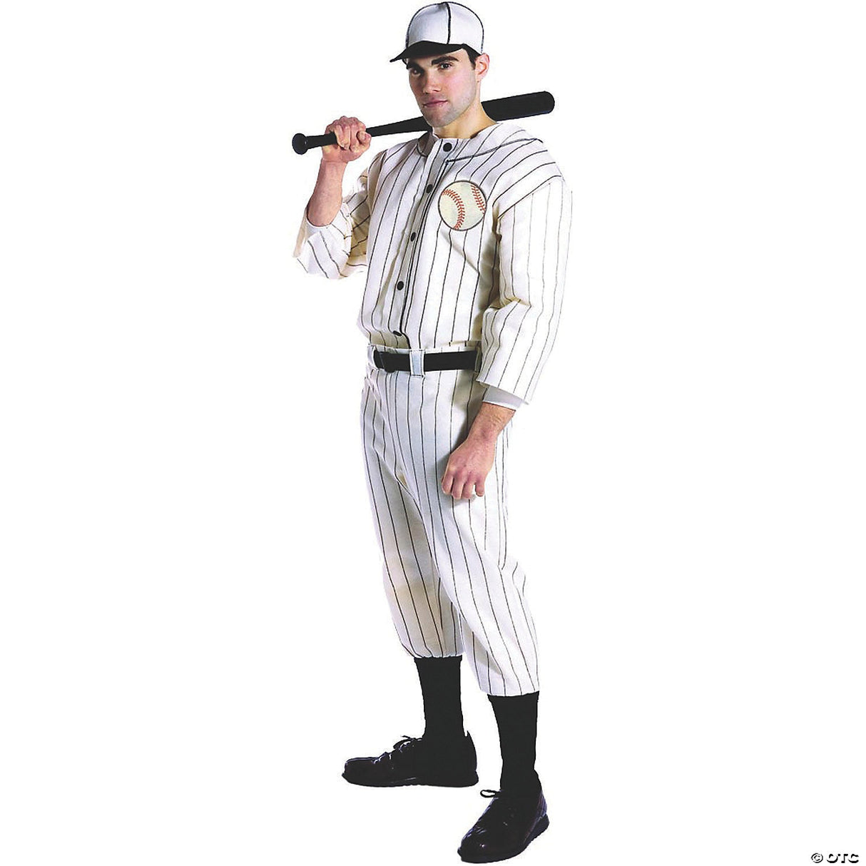 Men's Old Tyme Baseball Player Costume - Standard - Adult Halloween Costume Acce