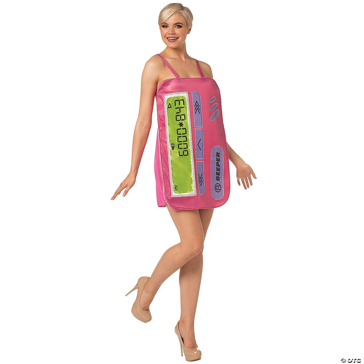 Women's Beeper Costume - Adult Halloween Costume Cosplay Party Outfit