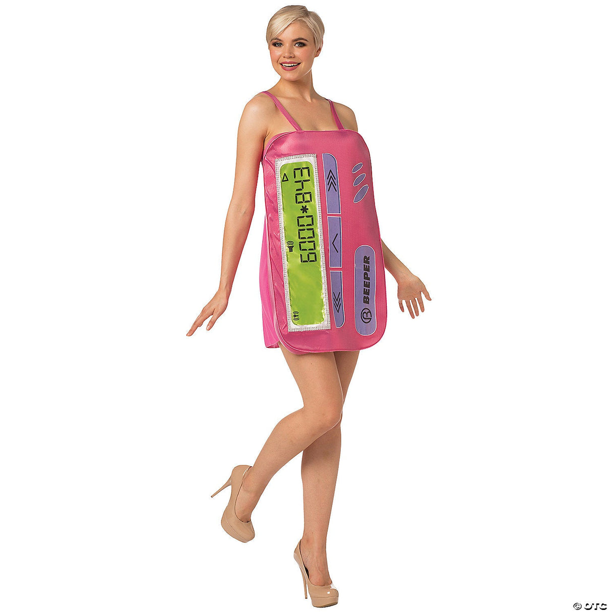 Women's Beeper Costume - Adult Halloween Costume Cosplay Party Outfit