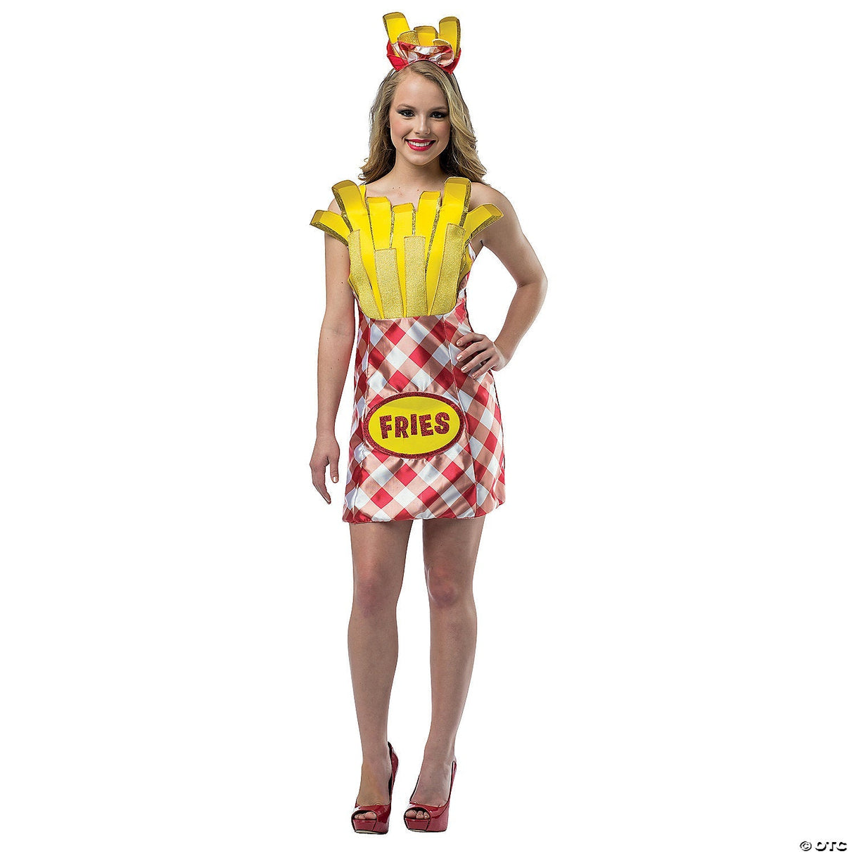 Women's French Fry Foodie Costume - Adult Halloween Costume Cosplay Party Outfit