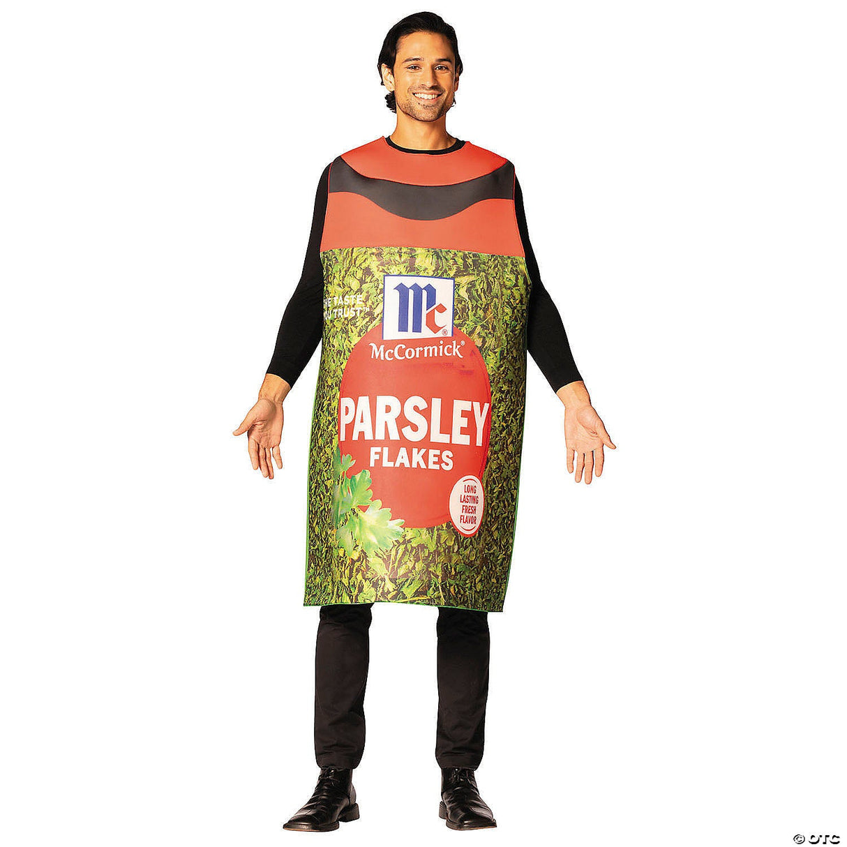 Adults Mccormick™ Parsley Flakes Costume - Funny Green Herb Cosplay Outfit