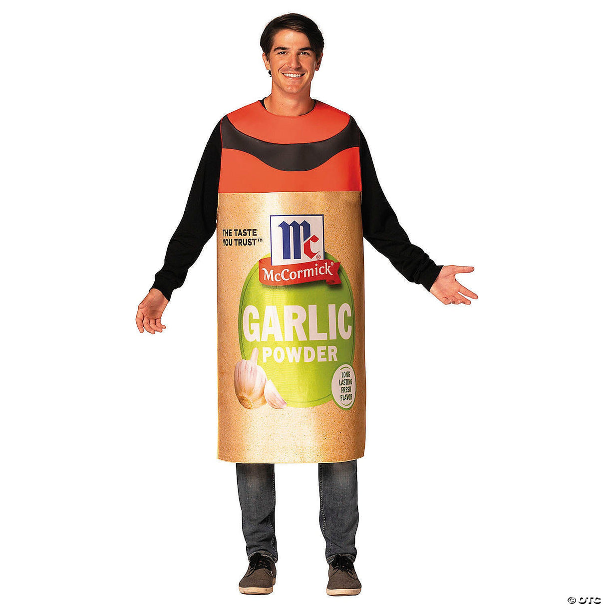 Adults Mccormick™ Garlic Powder Spice Costume - Funny Spice Halloween Cosplay