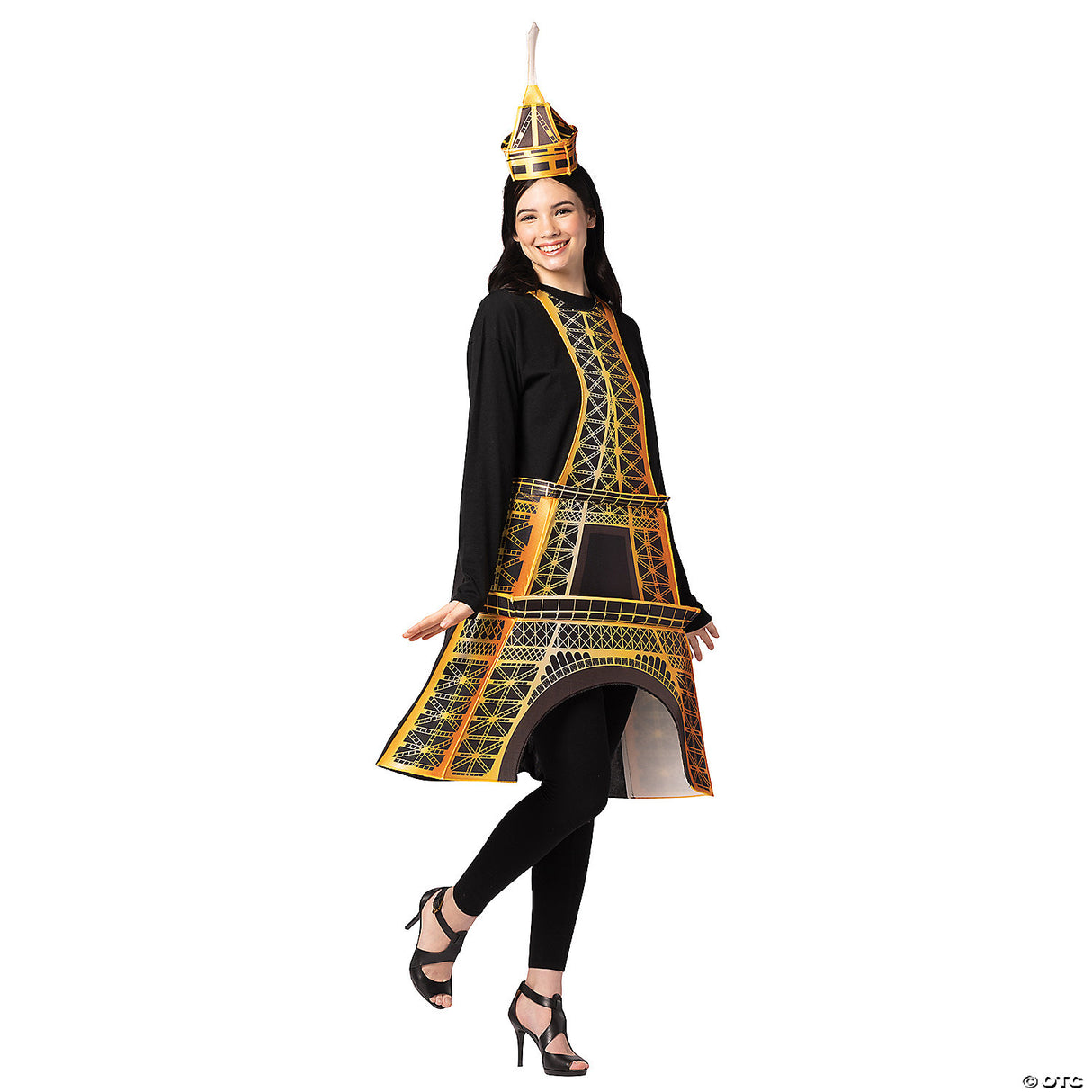 Adults Eiffel Tower Costume - French Theme Halloween Party Cosplay Outfit