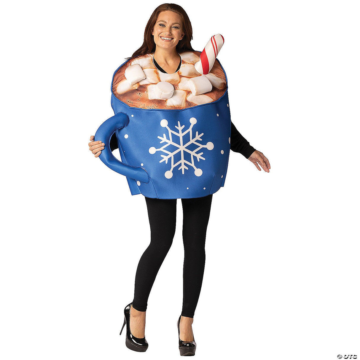 Adults Cup of Hot Chocolate Costume – Funny Drink Halloween Party Cosplay Outfit