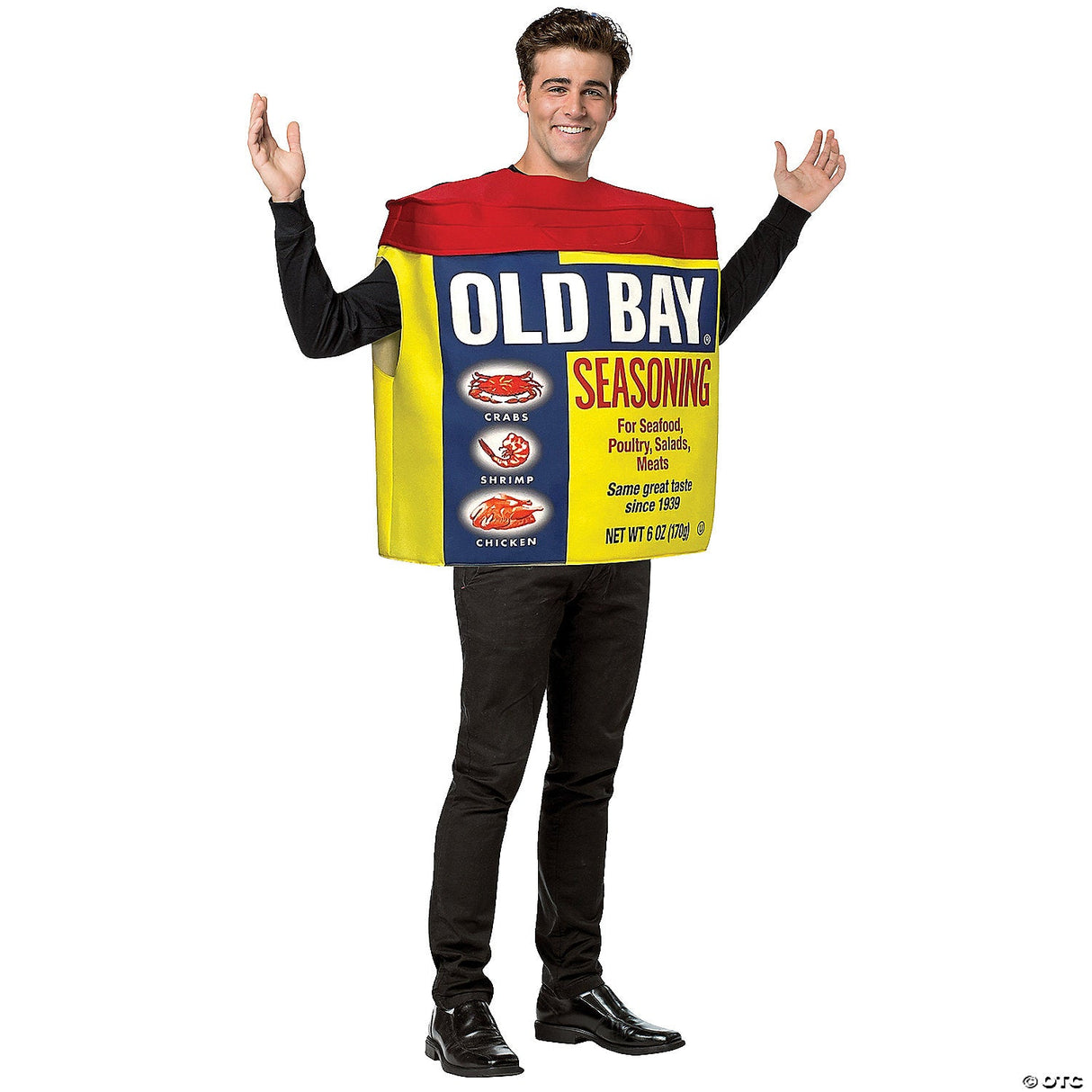 Adults Old Bay Seasoning Can Costume – Funny Spice Food Halloween Cosplay Outfit