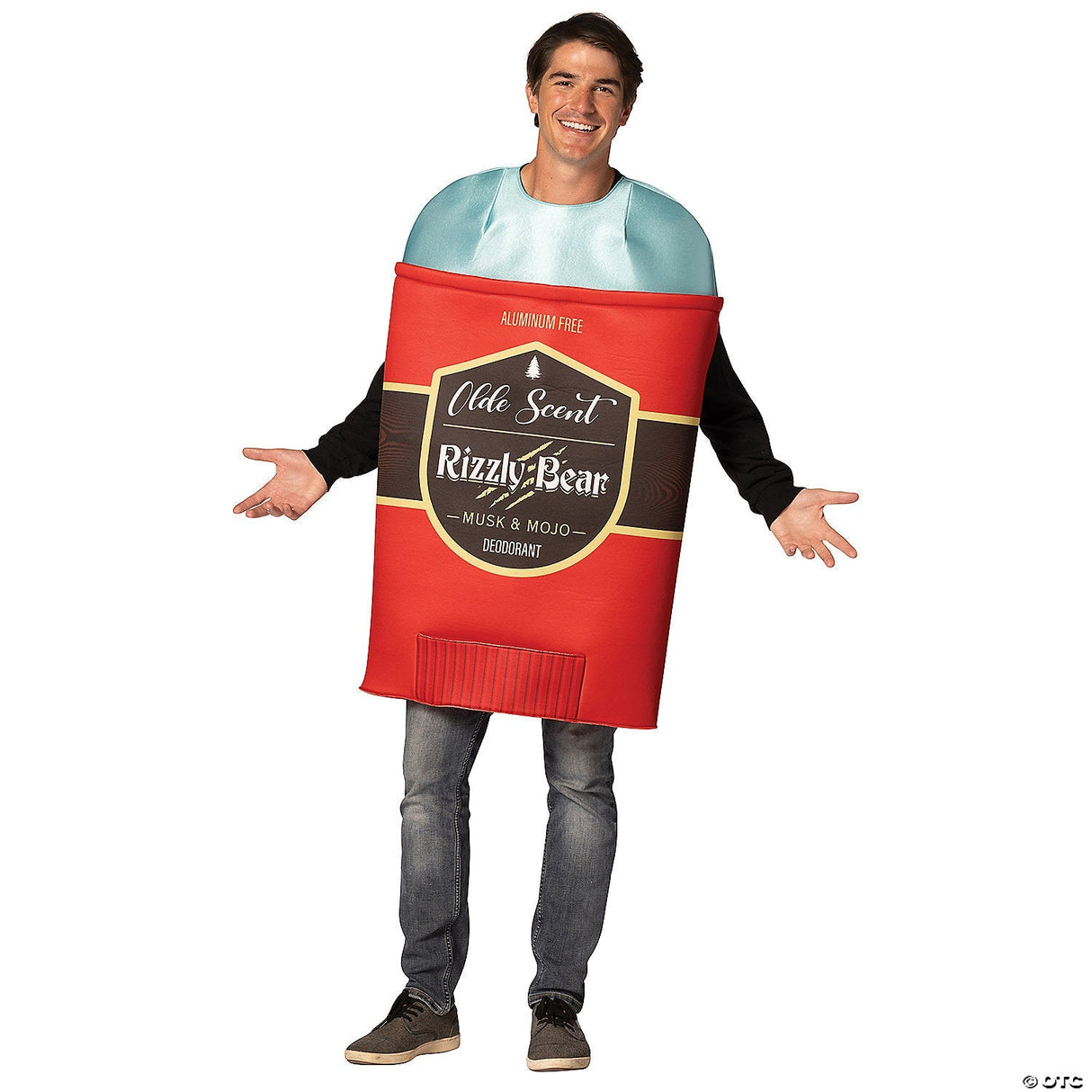 Adults Olde Scent Men’s Deodorant Costume – Funny Bathroom Halloween Cosplay