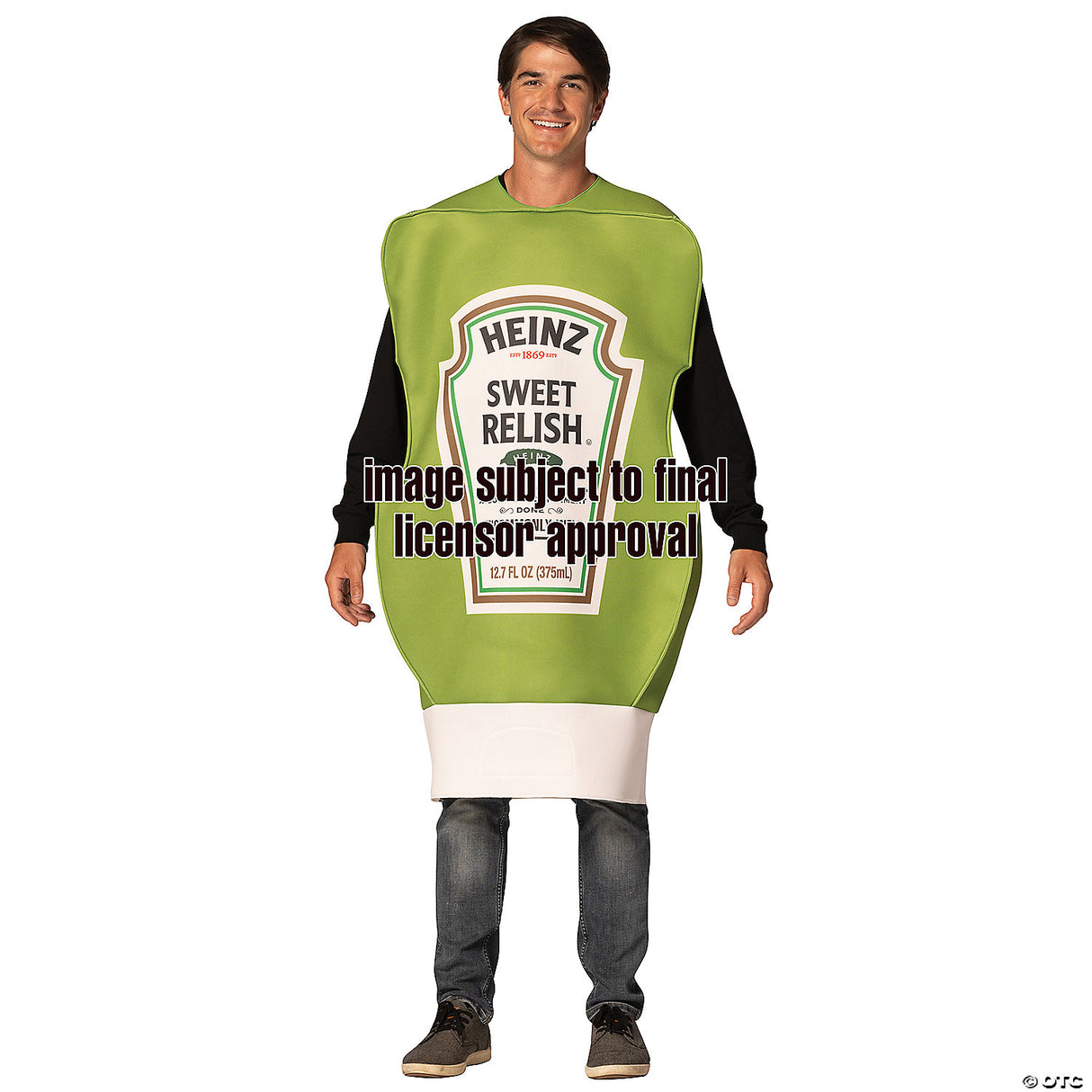 Adults Heinz™ Relish Squeeze Bottle Costume – Funny Food Halloween Cosplay Party