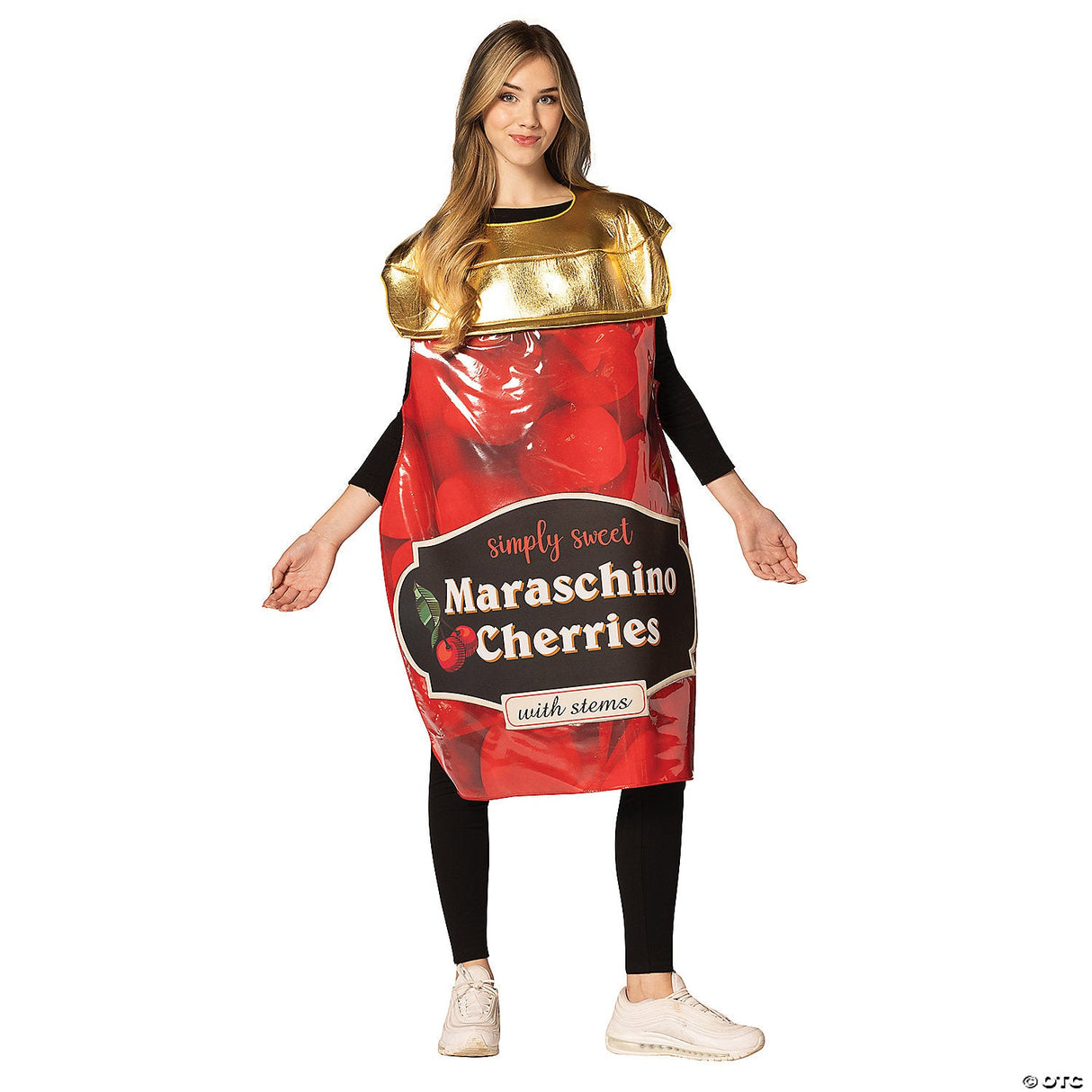 Adults Maraschino Cherries Jar Costume – Funny Fruit Halloween Party Outfit