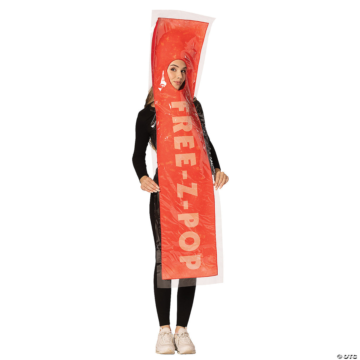 Adults Red Freez-Pop Ice Costume – Funny Frozen Treat Halloween Cosplay