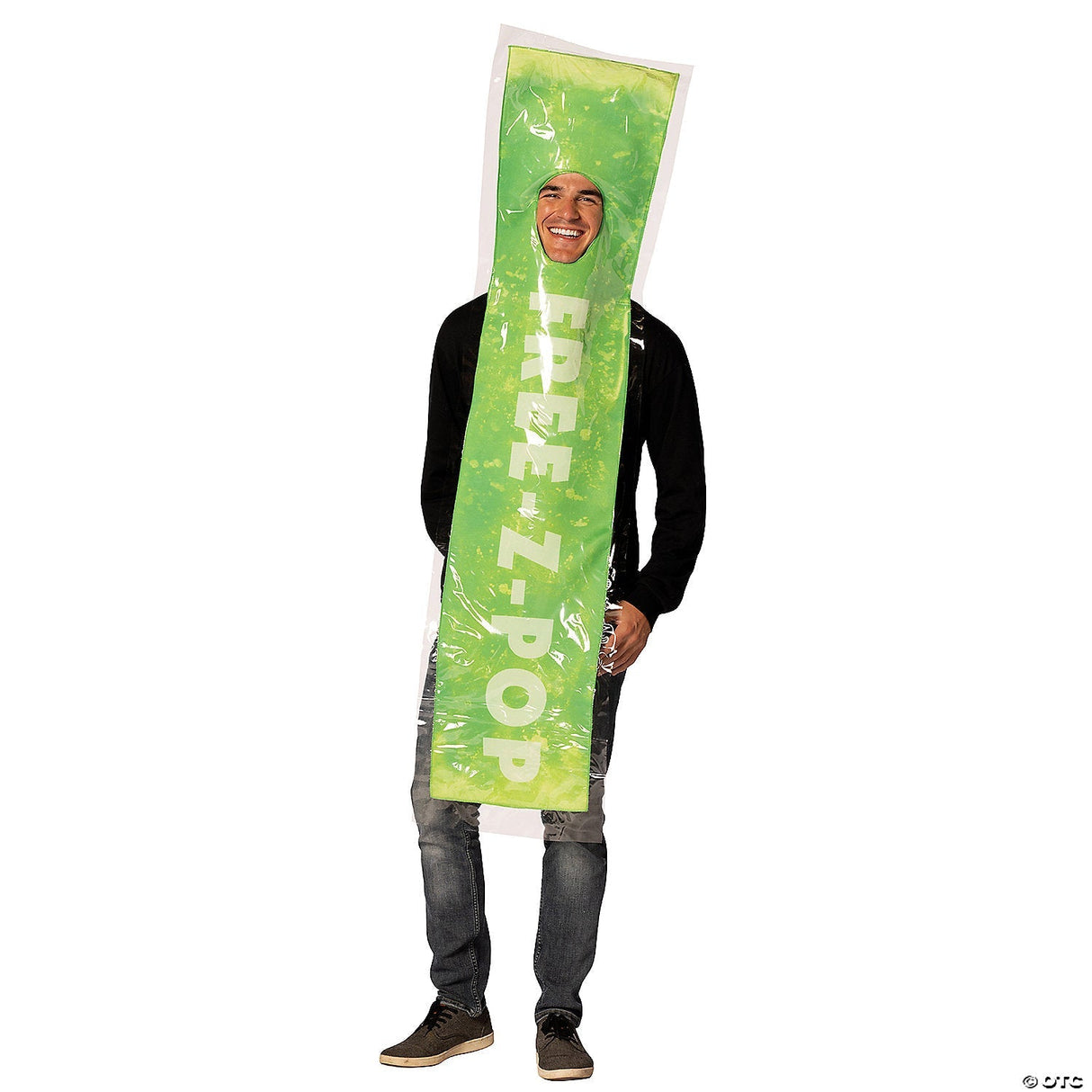 Adults Green Freez-Pop Ice Costume – Funny Frozen Treat Halloween Cosplay