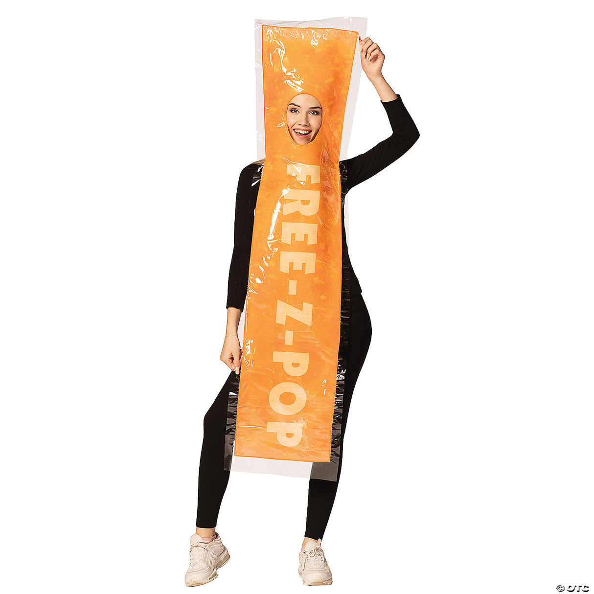 Adults Orange Freez-Pop Ice Costume – Funny Frozen Treat Halloween Cosplay