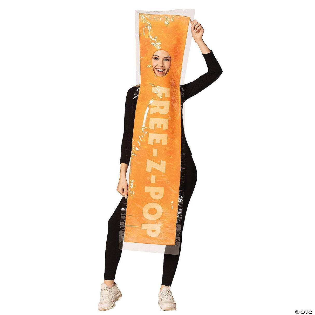 Adults Orange Freez-Pop Ice Costume – Funny Frozen Treat Halloween Cosplay
