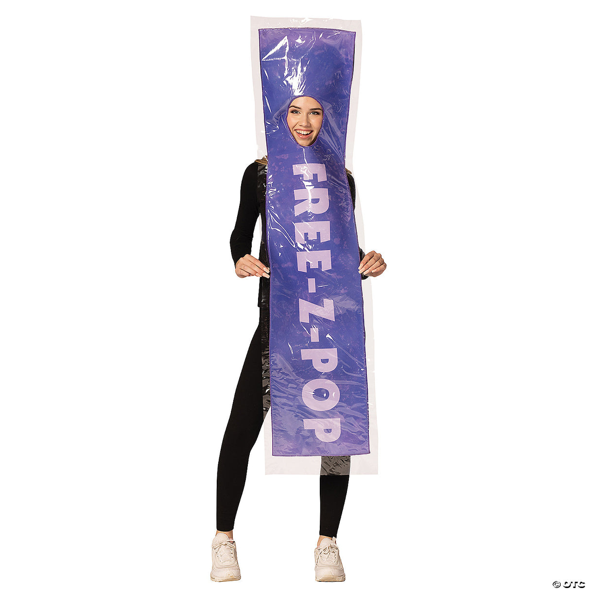 Adults Purple Freez-Pop Ice Costume – Funny Frozen Treat Halloween Cosplay