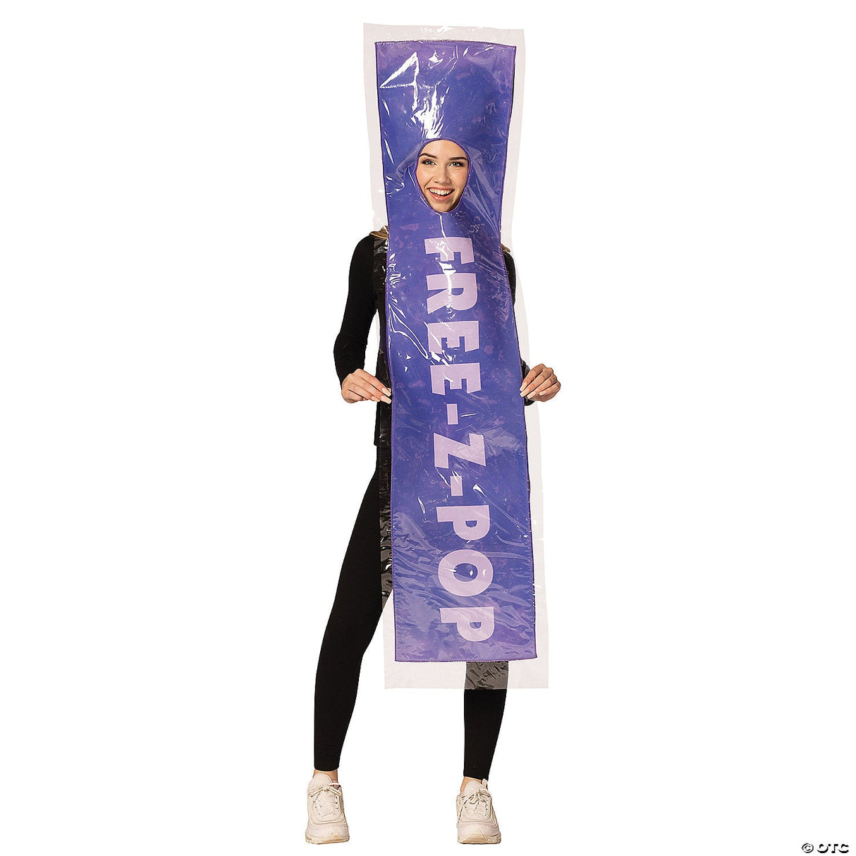 Adults Purple Freez-Pop Ice Costume – Funny Frozen Treat Halloween Cosplay