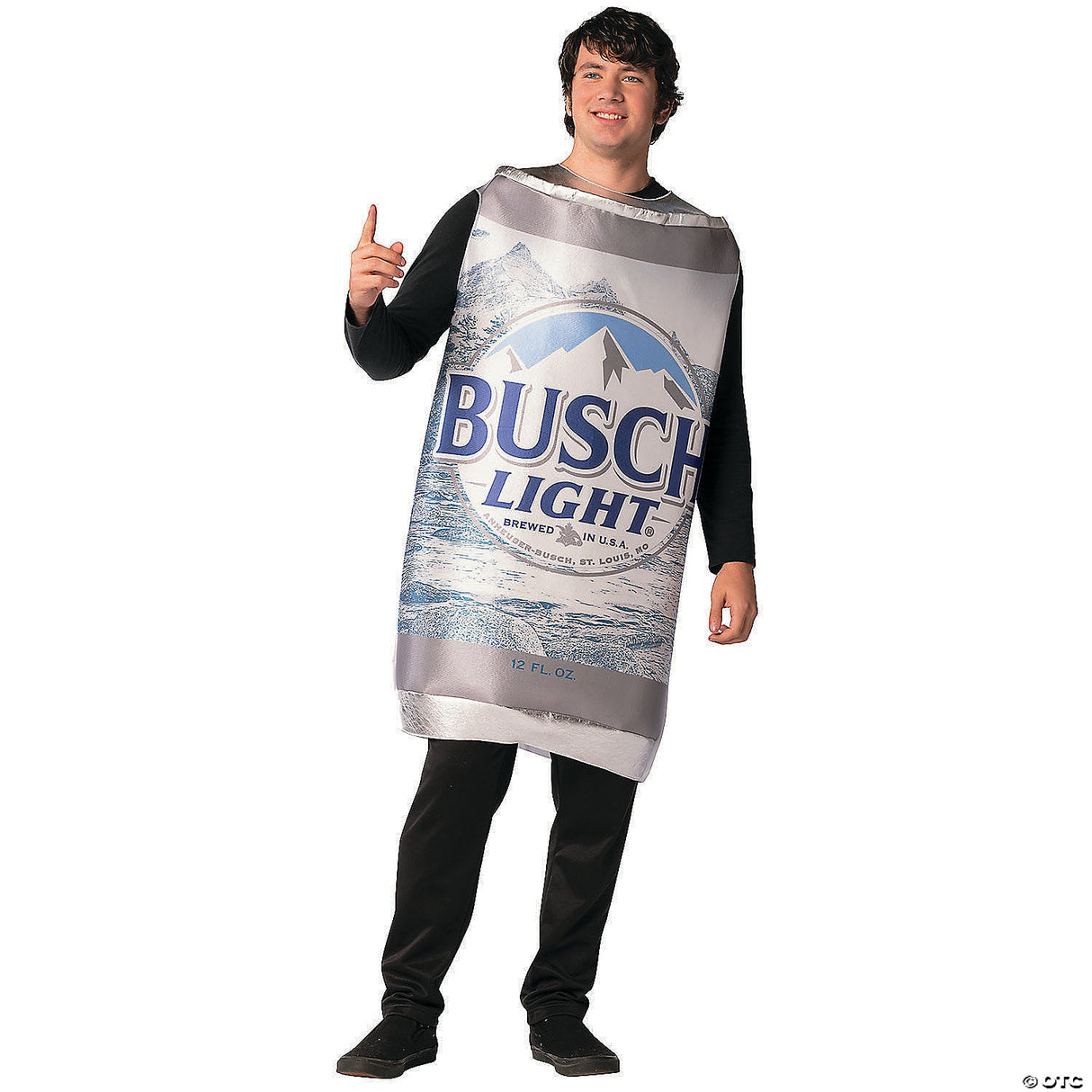 Adults Busch Light Beer Can Costume – Funny Drink Halloween Party Cosplay Outfit