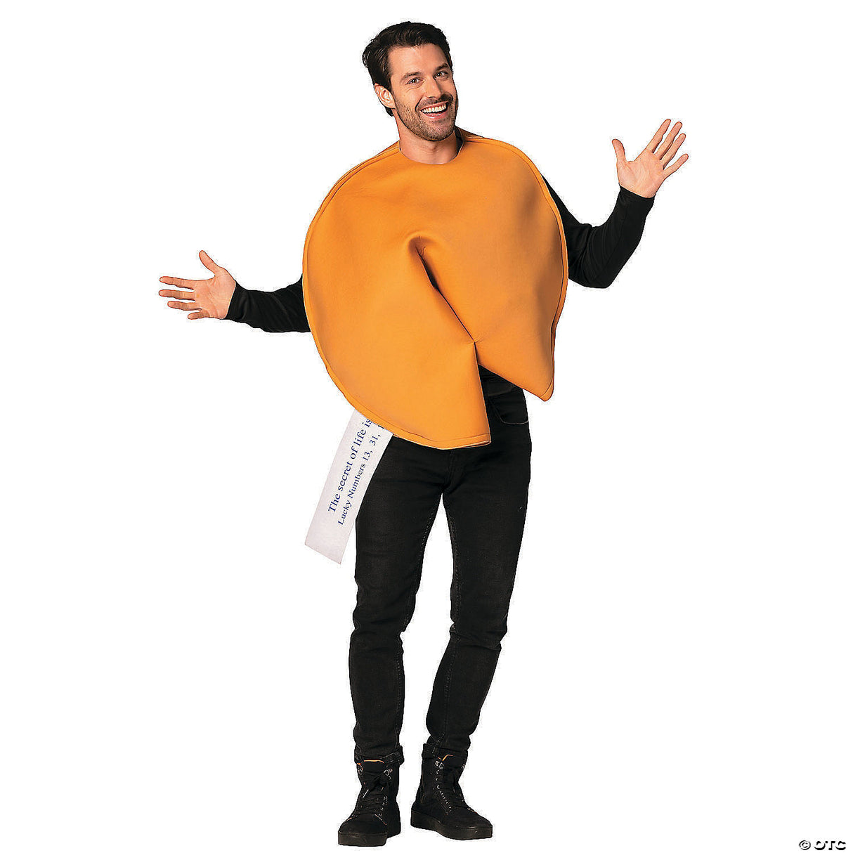 Adults Fortune Cookie Costume – Funny Asian Food Halloween Party Cosplay Outfit