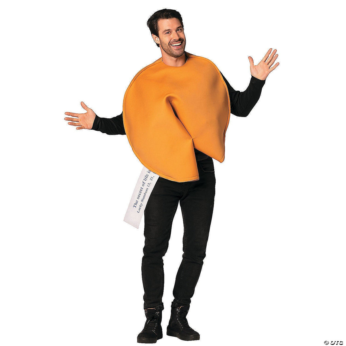 Adults Fortune Cookie Costume – Funny Asian Food Halloween Party Cosplay Outfit