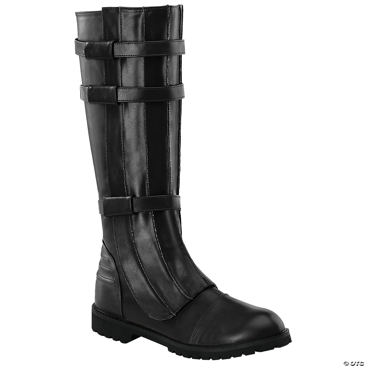 Men's Black Walker Boots - Size 14 Halloween Costume Accessory Party Dress Up